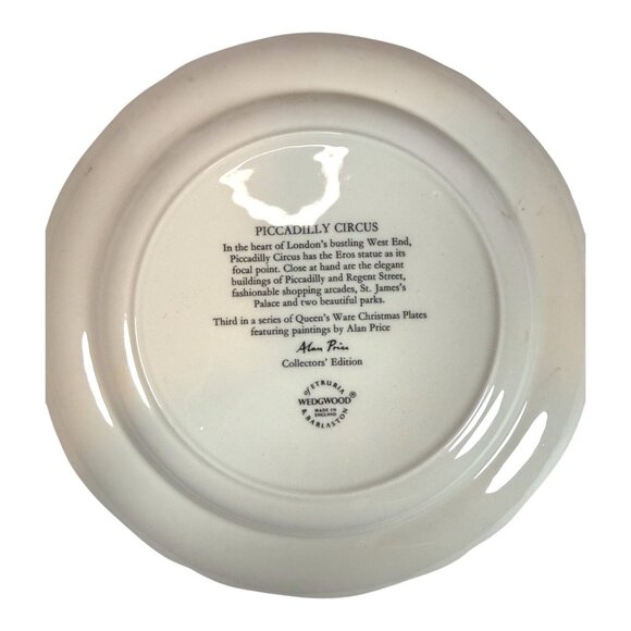 Queens Christmas Collectors Plates By Wedgwood Alan Price London Landmarks Set O - Picture 5 of 14